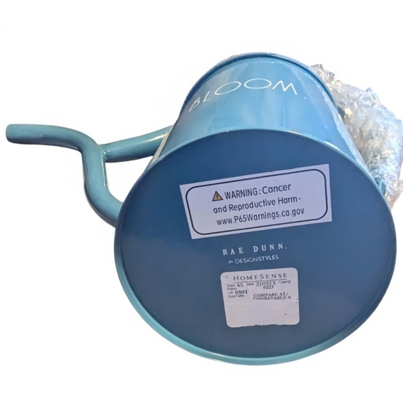 NEW Rae Dunn BLOOM metal watering can - Picture 2 of 2